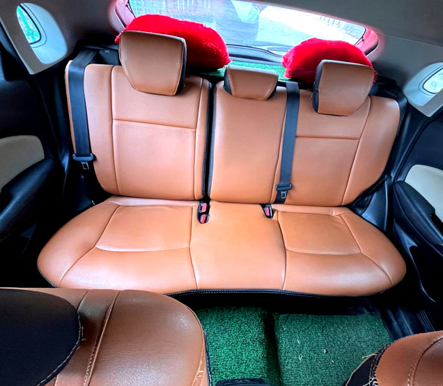 Car back seat interior clean condition
